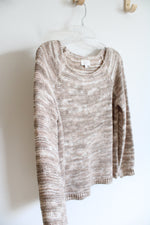 LOFT Tan Knit Sweater | M