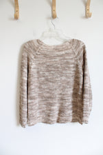 LOFT Tan Knit Sweater | M
