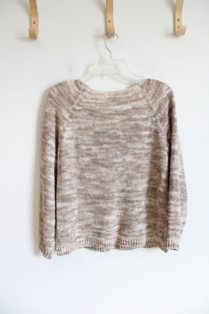 LOFT Tan Knit Sweater | M