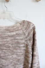 LOFT Tan Knit Sweater | M
