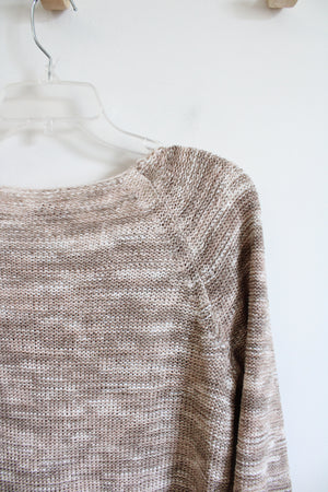 LOFT Tan Knit Sweater | M