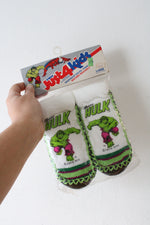 Just4Kids Vintage Skidproof Soles Incredible Hulk Slipper Socks