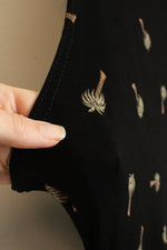 NEW Ronni Nicole Black Palm Tree Maxi Stretch Dress | 14