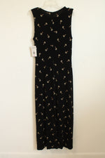NEW Ronni Nicole Black Palm Tree Maxi Stretch Dress | 14