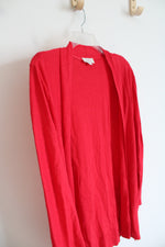 LOFT Red Cardigan | M