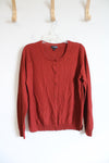 The Limited Terracotta Button Down Wool Blend Cardigan | L