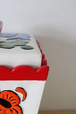 Vintage JG Painted Flour Porcelain Cannister