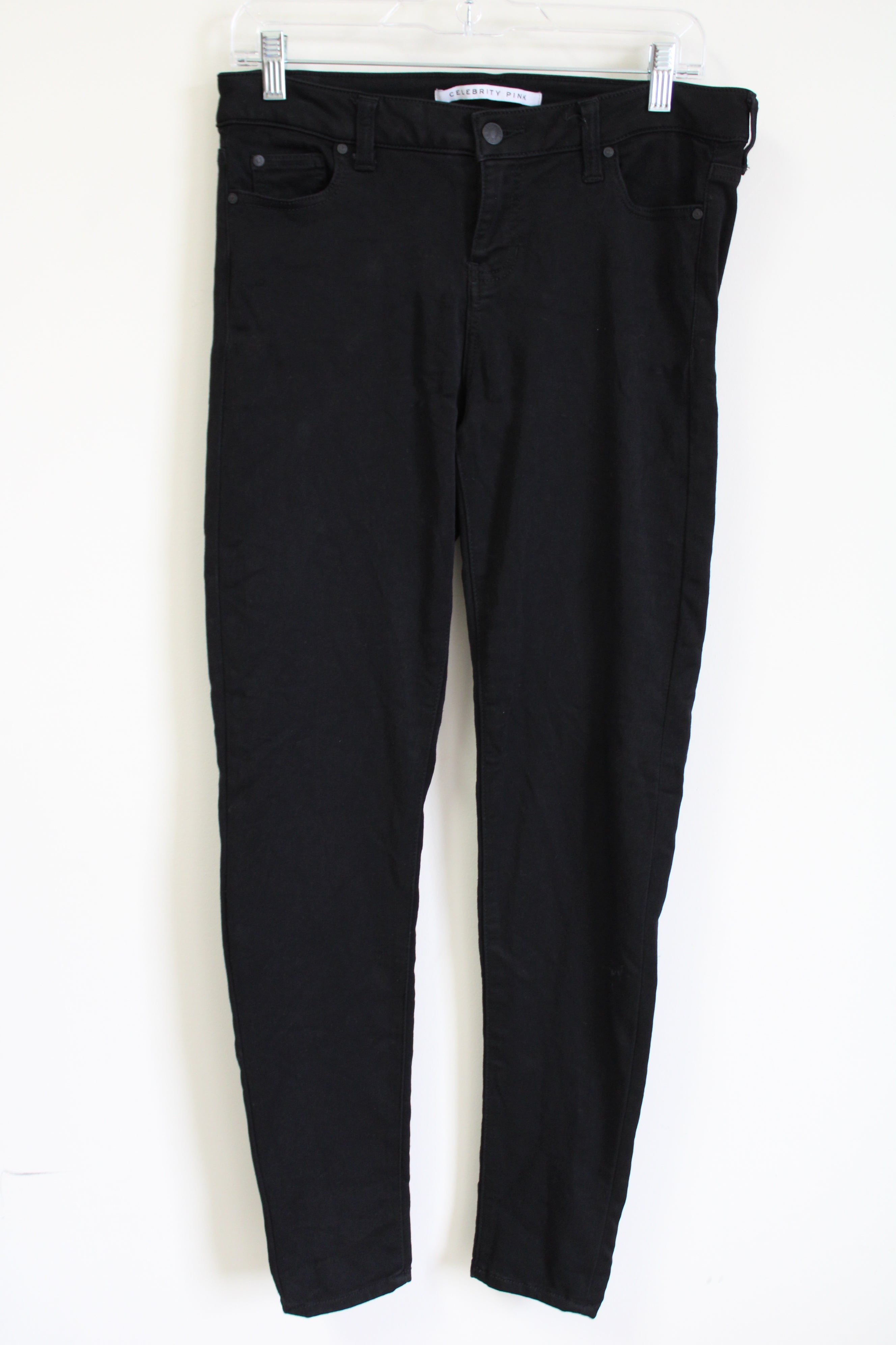 Celebrity Pink Mid Rise Skinny Black Jegging | 9/29
