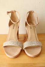Pashion Interchangeable Heel to Flat Haley Sandal with 3 Heel Sets | 7.5