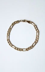 14K Yellow Gold Figaro Chain Bracelet