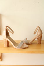 Pashion Interchangeable Heel to Flat Haley Sandal with 3 Heel Sets | 7.5