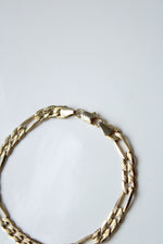 14K Yellow Gold Figaro Chain Bracelet