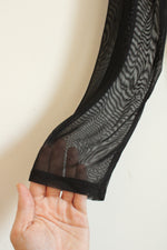 NEW Ava & Viv Black Sheer Dress with Rouching | 1XL