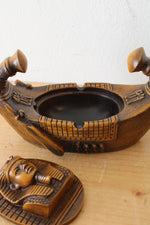 Egyptian Pharoah Boat Ashtray