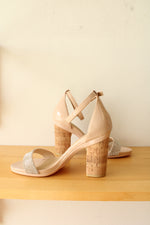 Pashion Interchangeable Heel to Flat Haley Sandal with 3 Heel Sets | 7.5