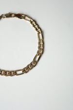 14K Yellow Gold Figaro Chain Bracelet