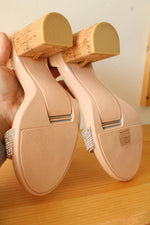 Pashion Interchangeable Heel to Flat Haley Sandal with 3 Heel Sets | 7.5