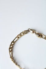 14K Yellow Gold Figaro Chain Bracelet