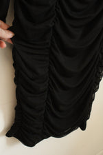 NEW Ava & Viv Black Sheer Dress with Rouching | 1XL