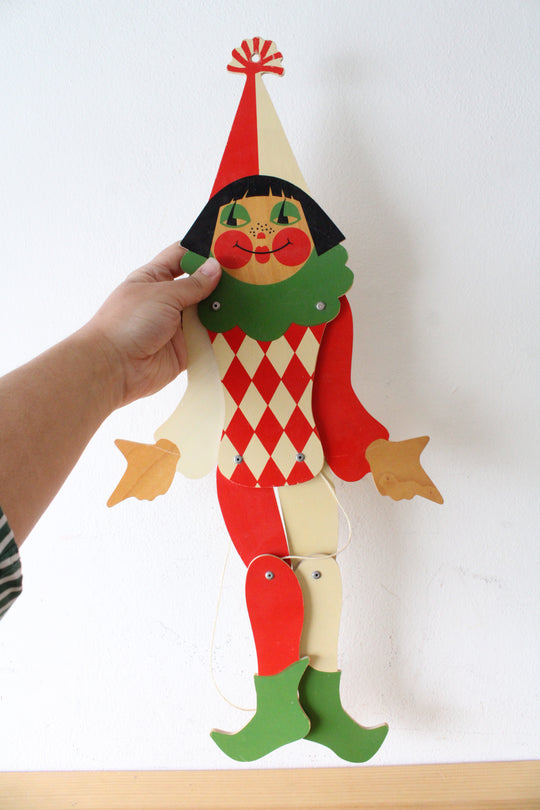 Grazyna Worthington Jester Wooden Puppet
