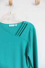 Susan Graver Teal Long Sleeved Top | M