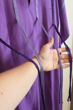 Purple Robe Tunic with Loose String Details | OSFM