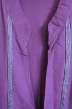 Purple Robe Tunic with Loose String Details | OSFM