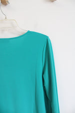 Susan Graver Teal Long Sleeved Top | M
