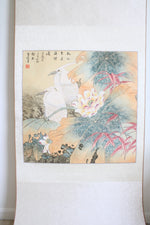 Large Chinese Egret Scroll Painting
