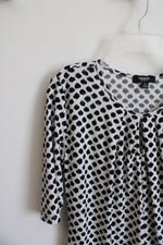 Premise Studio Black White Dotted Blouse | XS