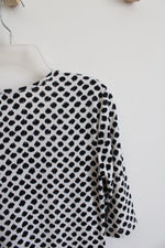 Premise Studio Black White Dotted Blouse | XS