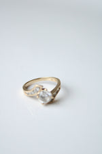 10K Yellow Gold CZ Ring | Size 6