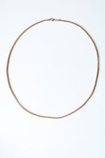 14K Yellow Gold Box Chain Necklace | 16"