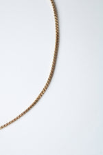 14K Yellow Gold Box Chain Necklace | 16"