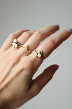 14K Yellow Gold Pearl Ring | Size 6