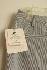 NEW Liz Claiborne Blue and White Striped Capris | 12