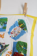 Vintage Fabulous Fantasyland Gettysburg, PA Satin Souvenir Scarf