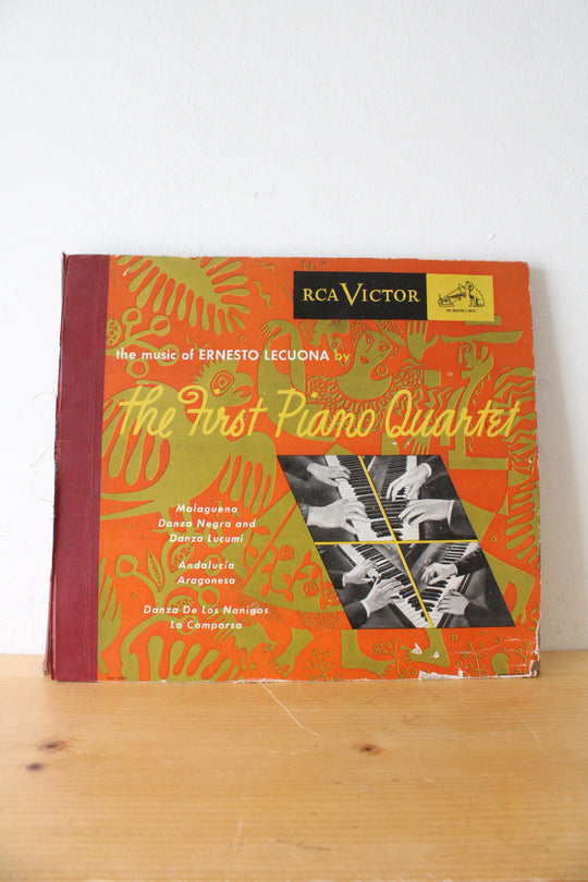 RCA Victor The Music Of Ernesto Lecuona By The Frist Piano Quartet 12" 78 RPM Records | Set Of 3