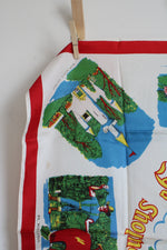 Vintage Fabulous Fantasyland Gettysburg, PA Satin Souvenir Scarf