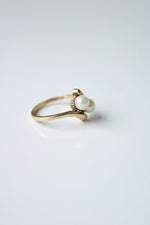 14K Yellow Gold Pearl Ring | Size 6