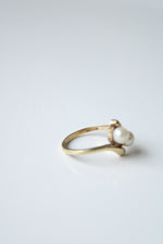 14K Yellow Gold Pearl Ring | Size 6