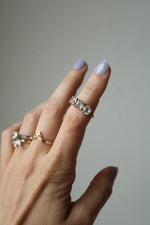 14K Yellow Gold Clear Stone Ring | Size 5.5