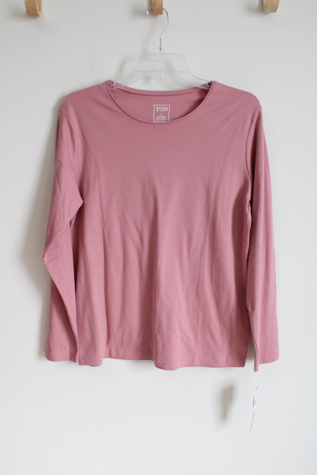 NEW Hasting & Smith Pale Pink Long Sleeved Shirt
