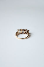 14K Yellow Gold Clear Stone Ring | Size 5.5