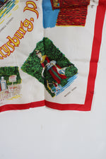 Vintage Fabulous Fantasyland Gettysburg, PA Satin Souvenir Scarf