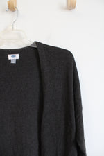Old Navy Gray & White Patterned Cardigan | L