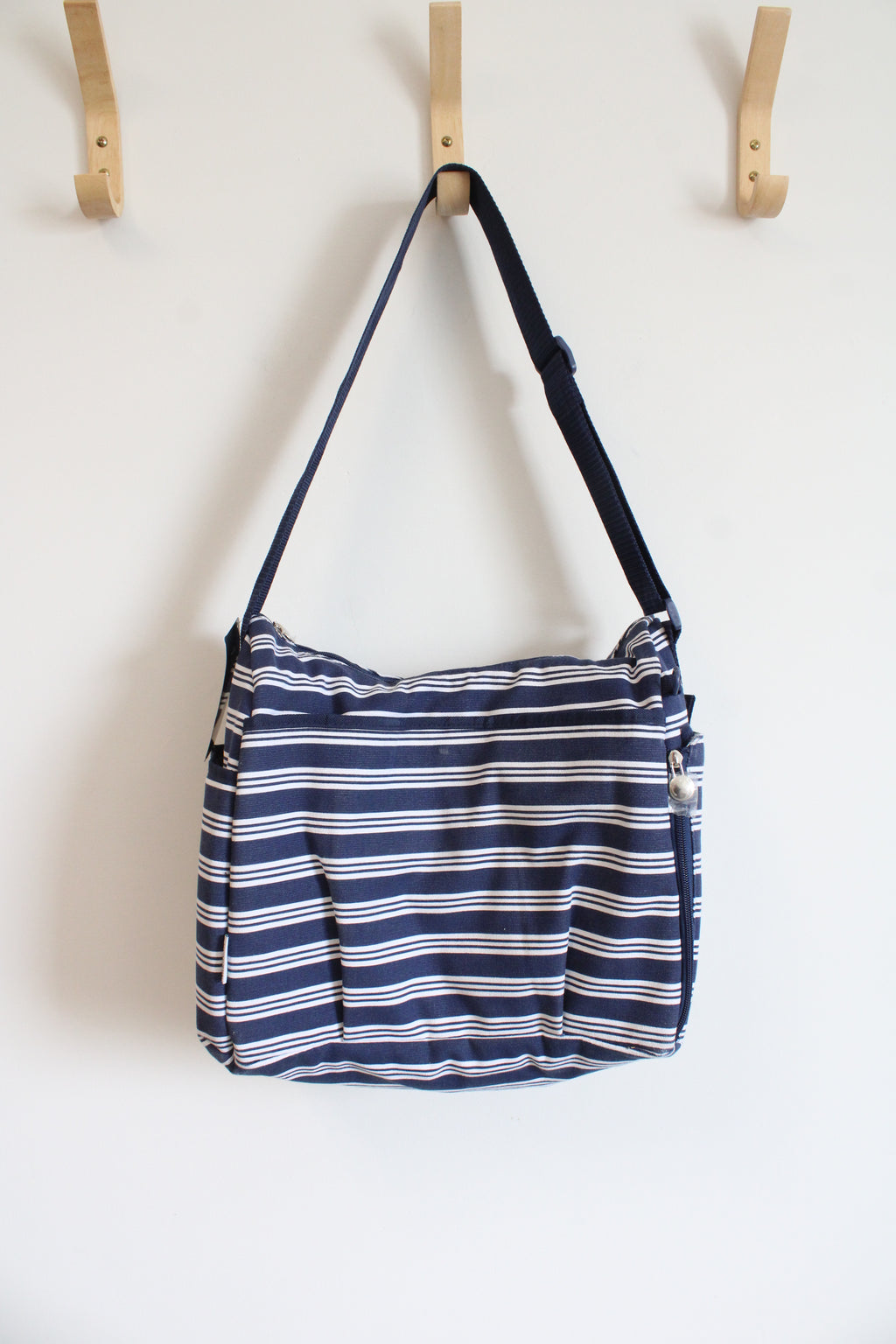 NEW Fresh & Fit Blue & White Striped Insulated Baby Bag