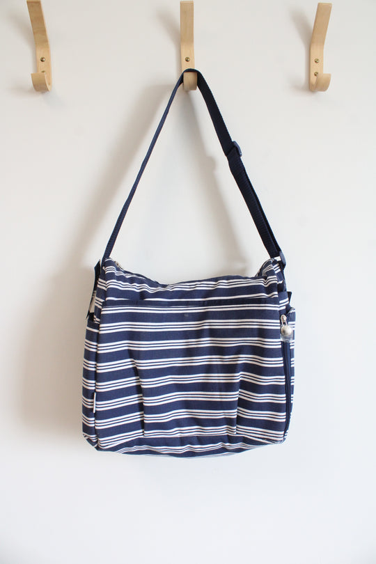 NEW Fresh & Fit Blue & White Striped Insulated Baby Bag