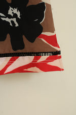 NEW Chico's Red Brown and Tan Printed Skort | 1