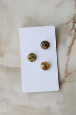 Gold Tone Pins | Set Of 3